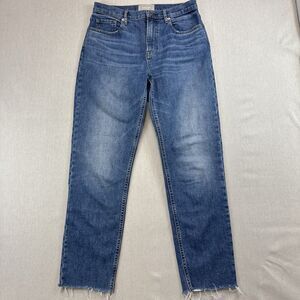 Everlane The original Cheeky Jean Straight Leg Dark High Rise Zip Fly Regular 28